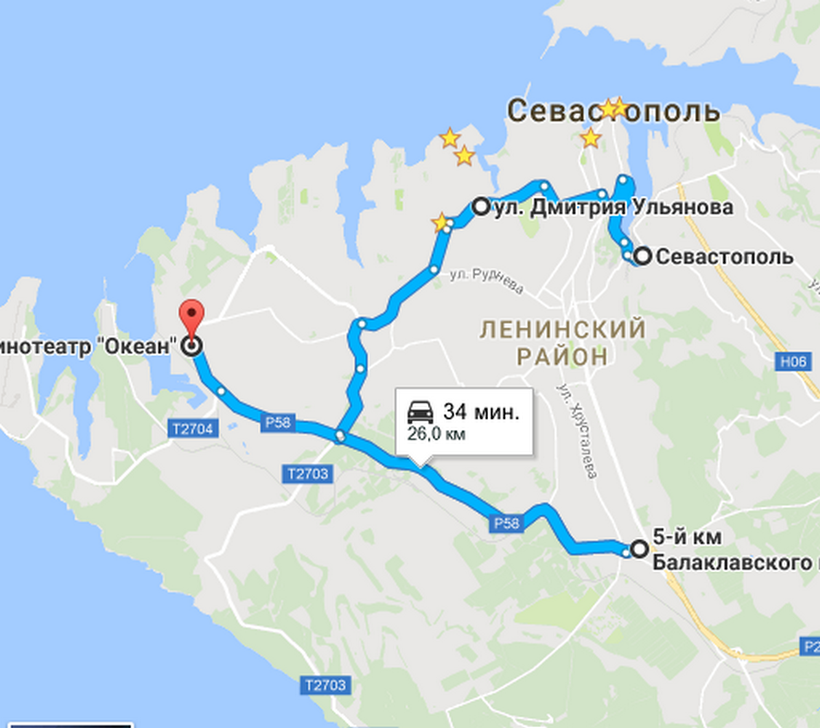 Бухта инал карта